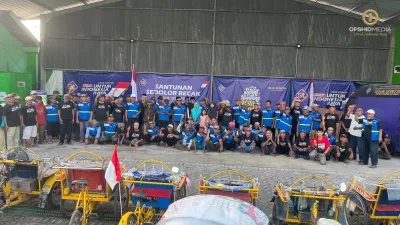 BPJS dan Sehat Tentrem Perkuat Jaminan Tukang Becak