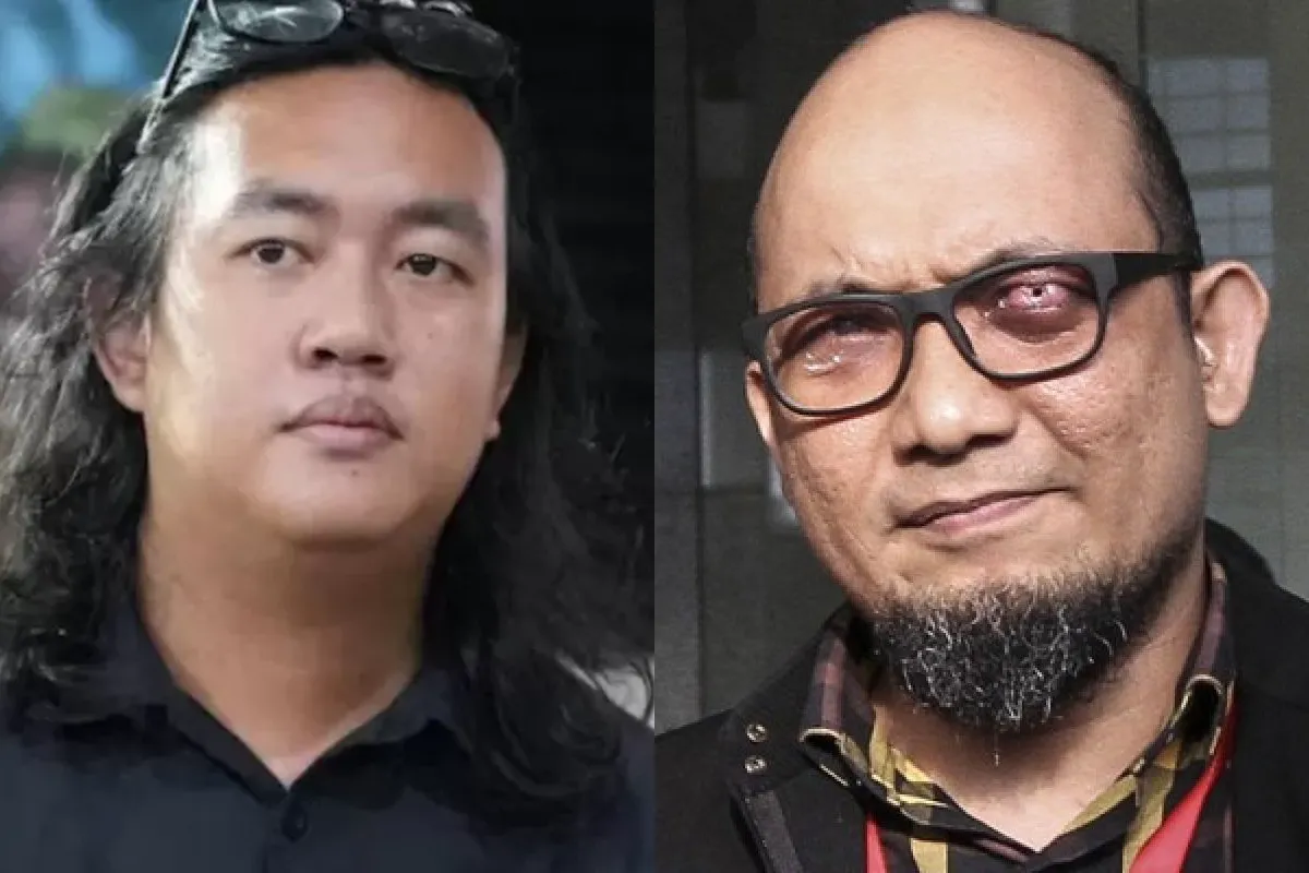 Penyiraman air keras kepada aktivis terjadi pada Andrie Yunus (kiri) dan Novel Baswedan (Kanan) - dok Kolase Foto