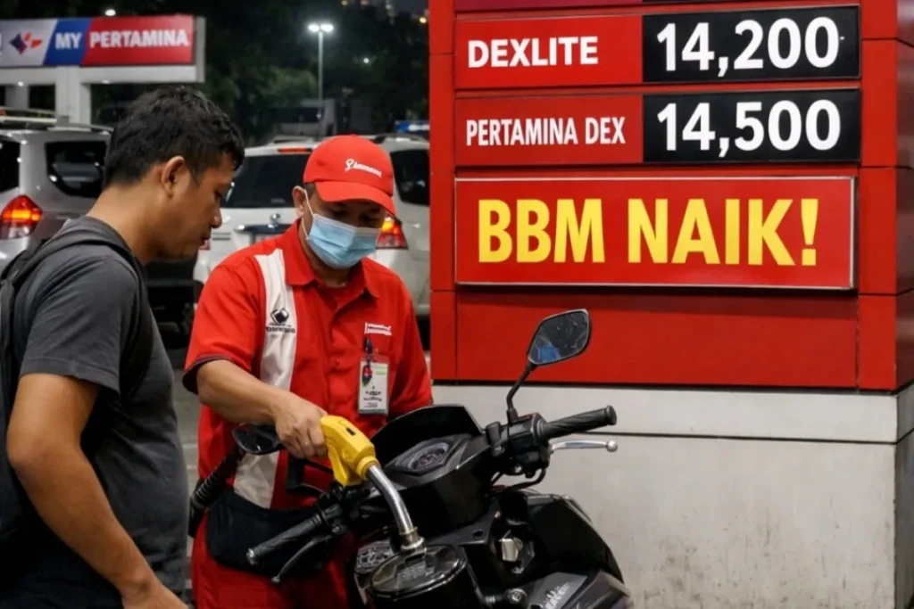 Ilustrasi Harga BBM Naik
