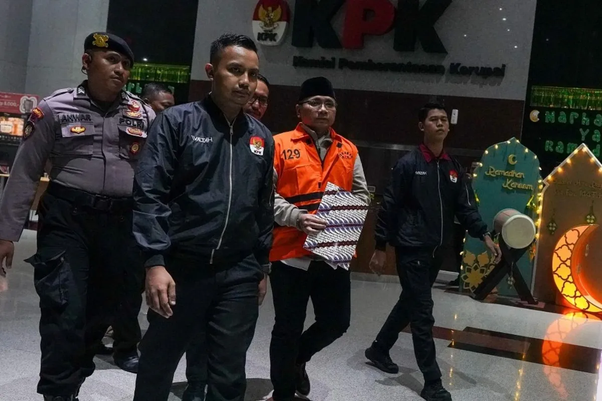 Eks Menteri Agama Yaqut Cholil Qoumas resmi ditahan KPK terhadap dugaan Korupsi Kuota Haji - dok KPK