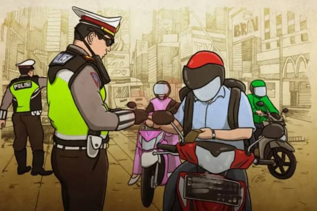 Ilustrasi Razia Lalu Lintas